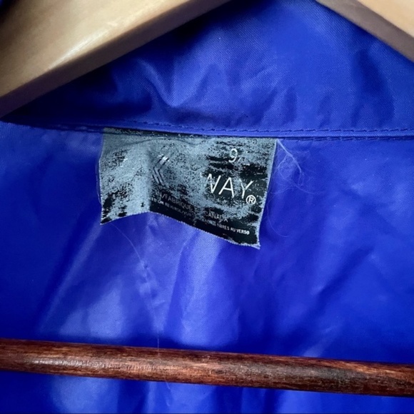 Vintage Unisex 90'S K-Way Hooded Pullover Packable Windbreaker Jacket, Size L - Picture 8 of 12